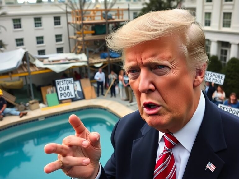 Malta Trump blames 'terrible vandals' for Washington pool renovation woes
