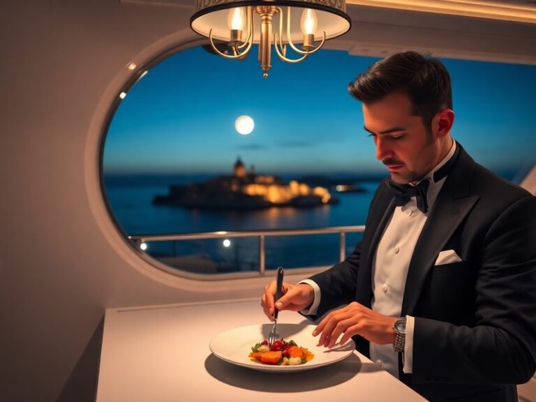 Malta Malta's only two-Michelin-starred restaurant takes fine dining out to sea