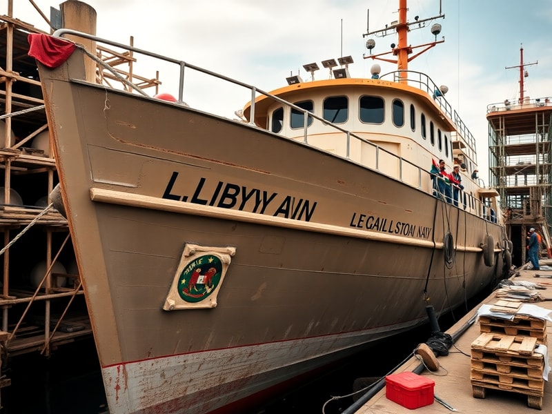 Malta Libyan coastguard patrol boat repaired in Malta