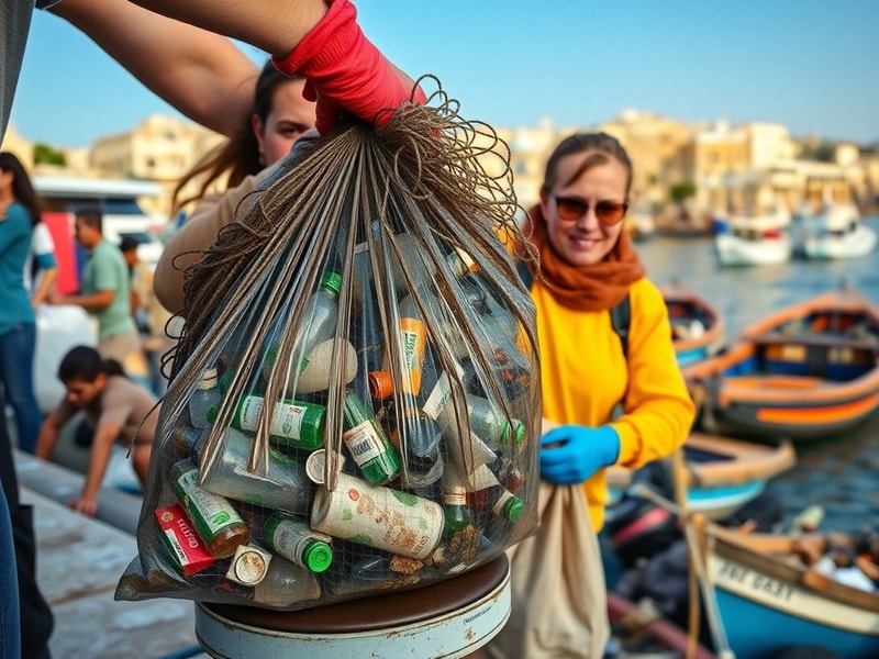 Malta Almost 450kg of waste collected in Marsaxlokk clean-up