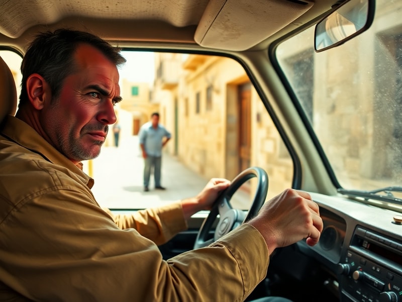 Malta Munxar driver accused of threatening to run over another man