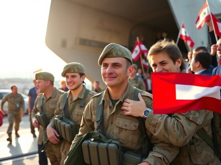 Malta Maltese soldiers back from Lebanon peace-keeping mission