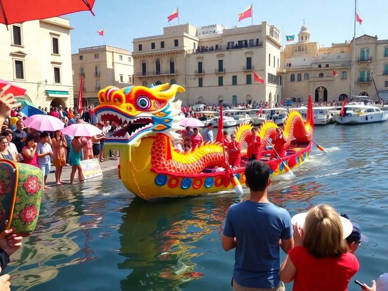 Malta Chinese Dragon Boat Festival brings colour, friendship to Vittoriosa