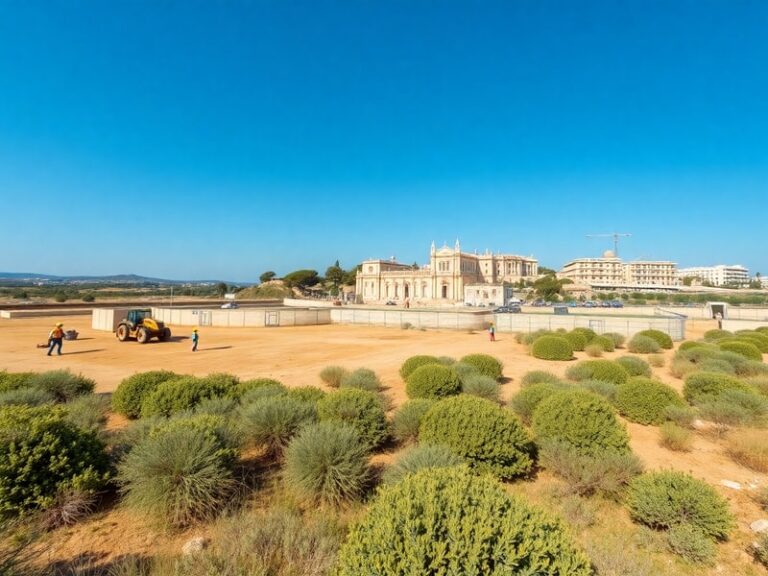 Malta Works underway on 25,000 square metre open space in Ħal Għaxaq