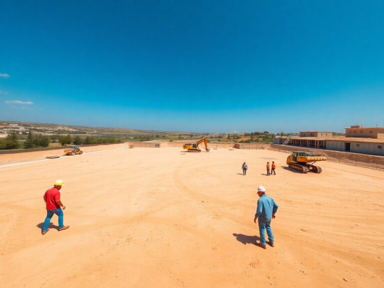 Malta Works underway on 25,000 square metre open space in Ħal Għaxaq