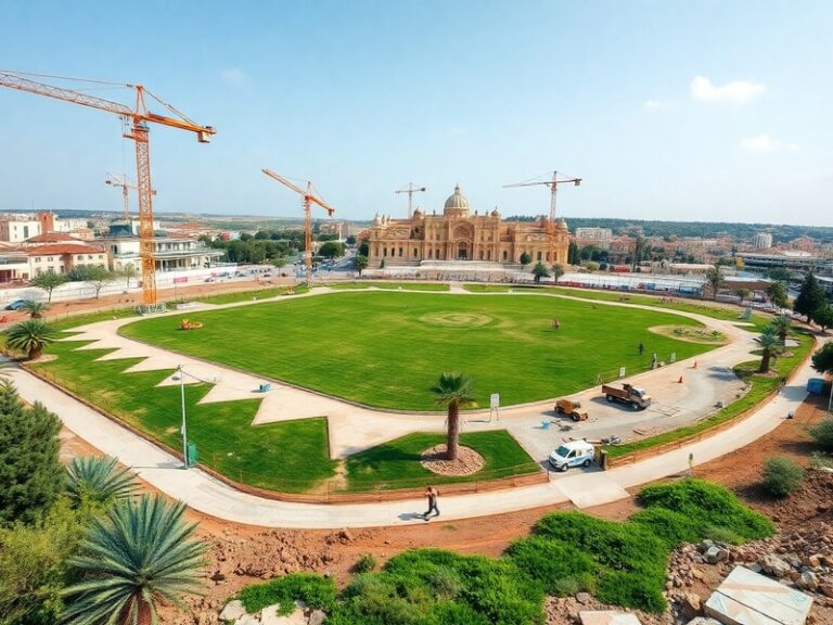 Malta Works underway on 25,000 square metre open space in Ħal Għaxaq