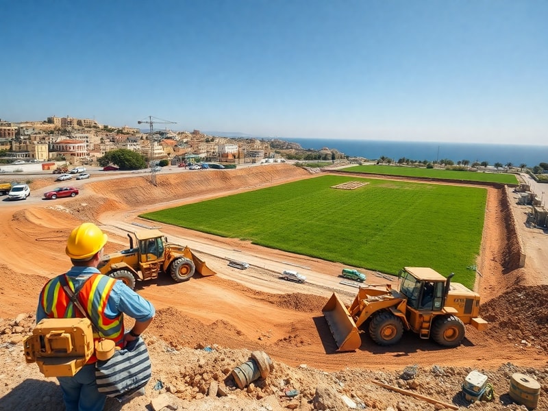Malta Works underway on 25,000 square metre open space in Ħal Għaxaq