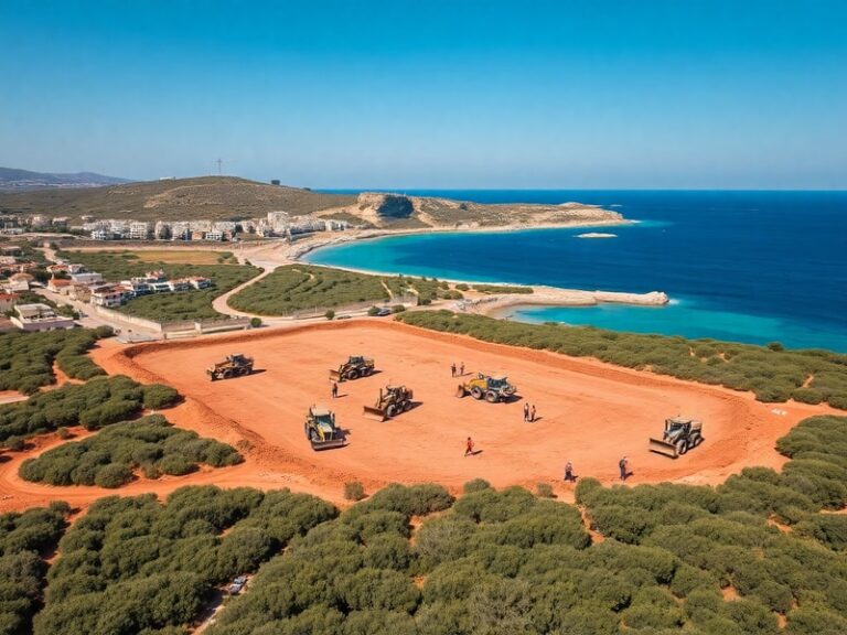 Malta Works underway on 25,000 square metre open space in Ħal Għaxaq