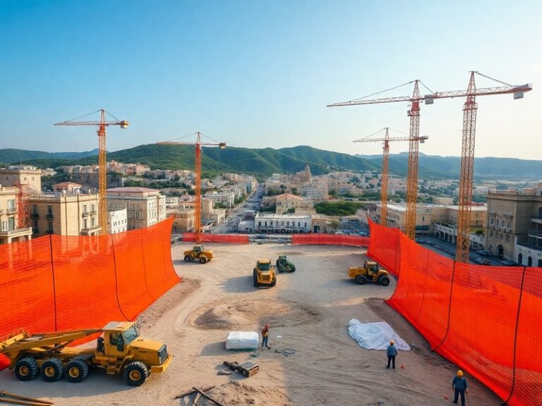 Malta Works underway on 25,000 square metre open space in Ħal Għaxaq