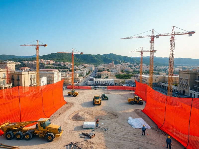 Malta Works underway on 25,000 square metre open space in Ħal Għaxaq