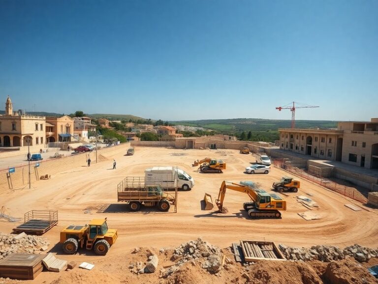 Malta Works underway on 25,000 square metre open space in Ħal Għaxaq