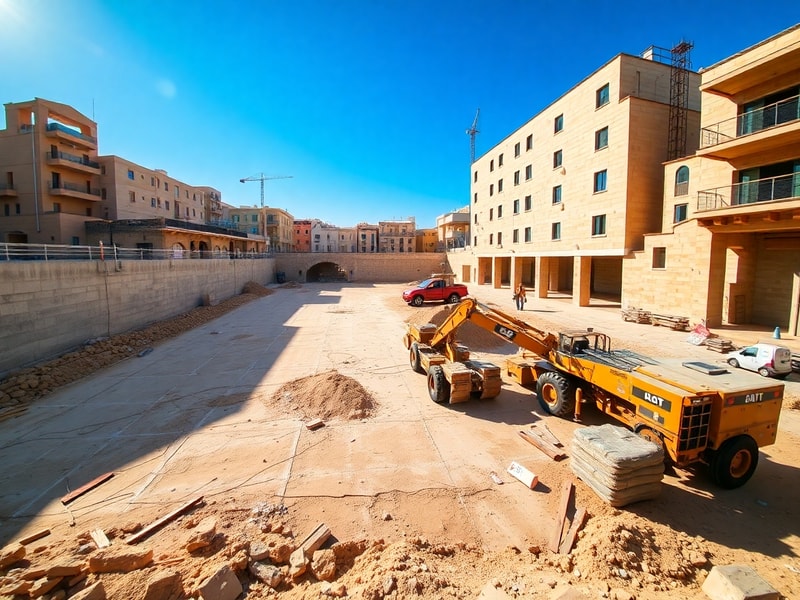 Malta Works underway on 25,000 square metre open space in Ħal Għaxaq