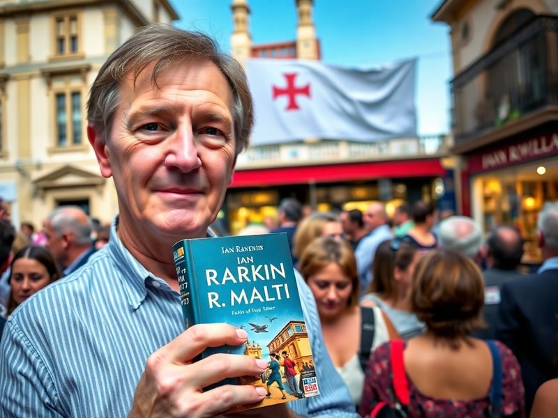 Malta Crime author Ian Rankin is the international guest of the Malta Book Festival