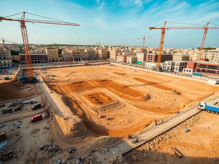 Malta Works underway on 25,000 square metre open space in Ħal Għaxaq