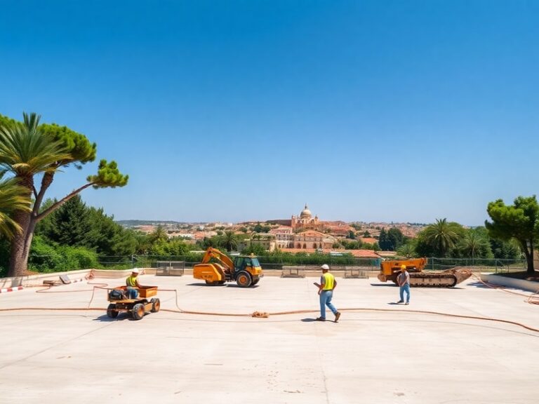 Malta Works underway on 25,000 square metre open space in Ħal Għaxaq