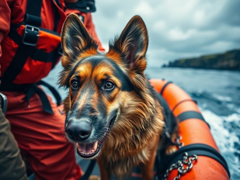 Malta Arno the dog rescued after more than two hours at sea