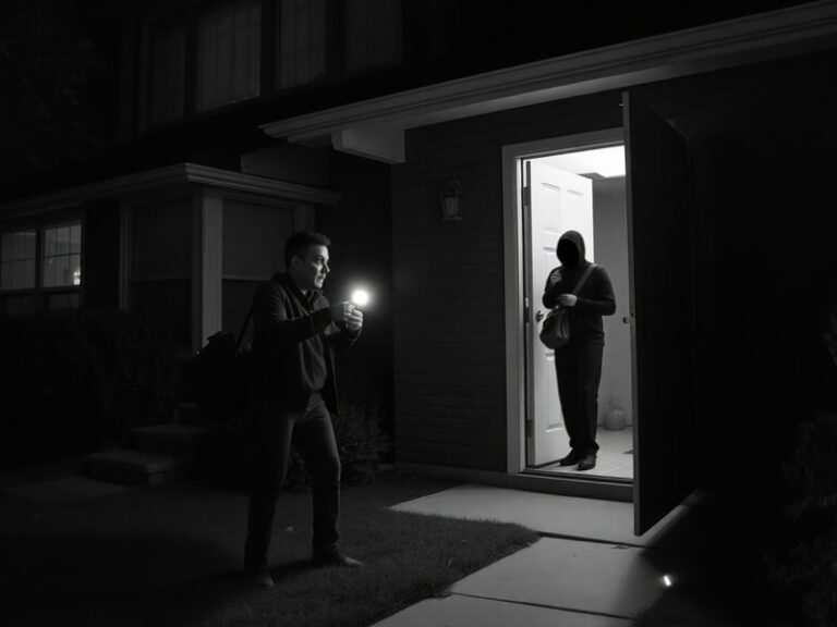 Malta Home owner saw thief coming out of his house