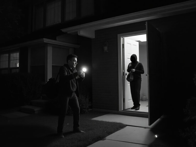 Malta Home owner saw thief coming out of his house