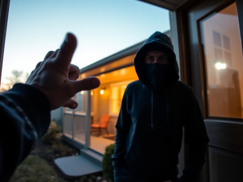 Malta Home owner saw thief coming out of his house