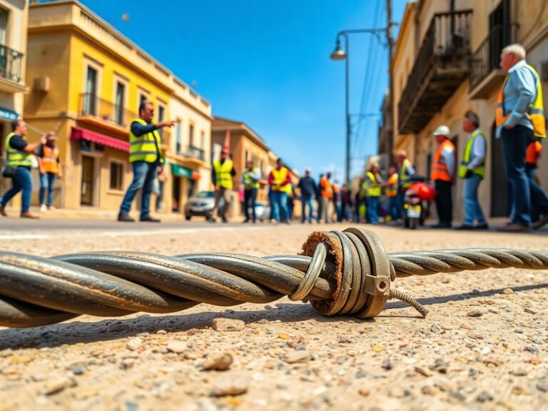 Malta Contractor damages power cable to parts of Birkirkara, Sta Venera, Qormi