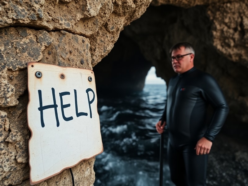 Malta 'I affixed ad onto Ġnejna cave to help stranded people': watersports owner