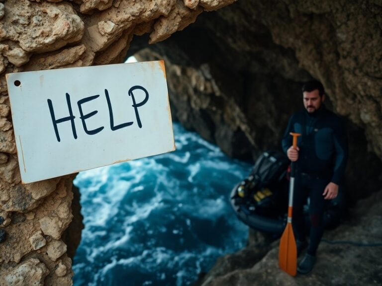 Malta 'I affixed ad onto Ġnejna cave to help stranded people': watersports owner