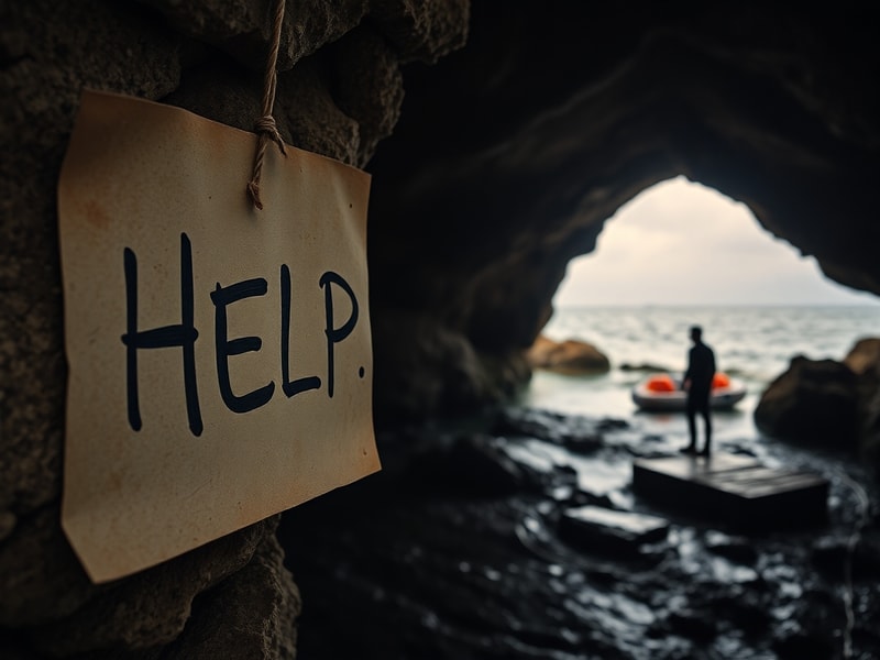 Malta 'I affixed ad onto Ġnejna cave to help stranded people': watersports owner