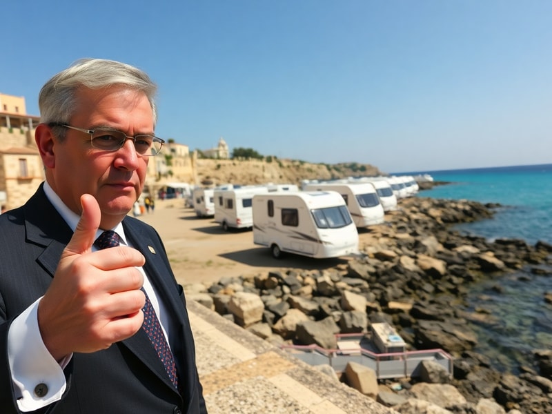 Malta Naxxar mayor wants stronger enforcement over caravans blocking public coast