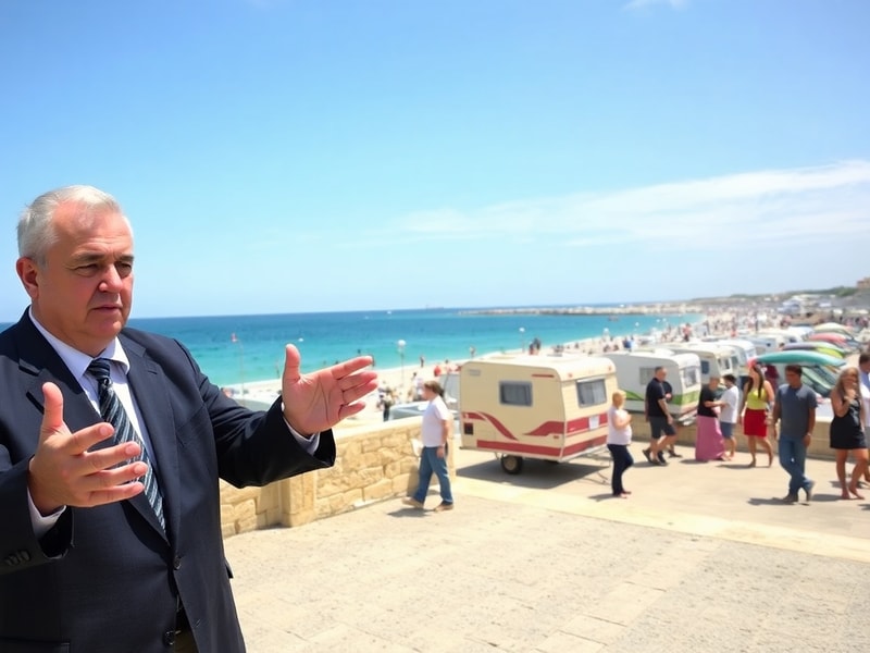 Malta Naxxar mayor wants stronger enforcement over caravans blocking public coast