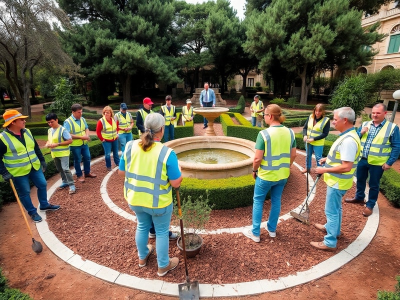 Malta Work begins to turn Floriana's Pinetum into a public park