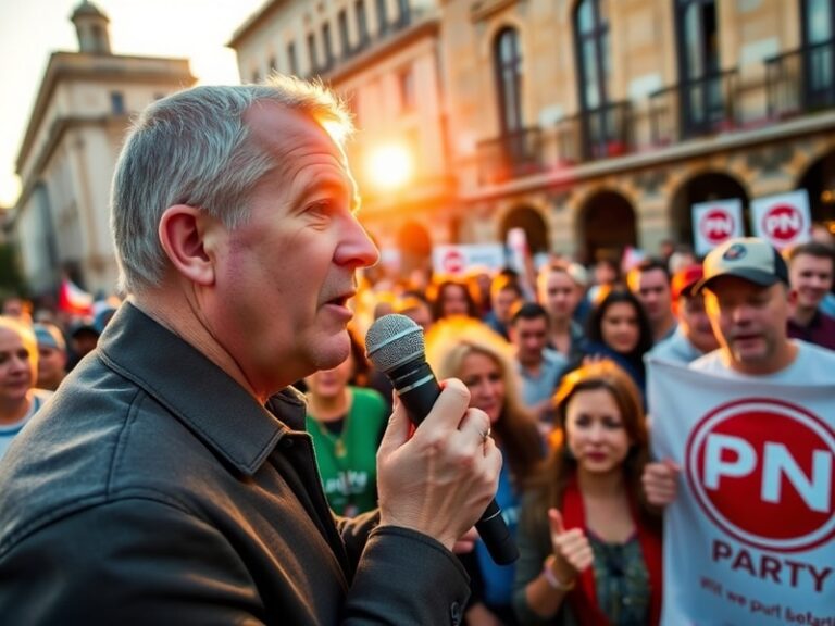Malta Alex Borg rallies activists to make the PN a winning party