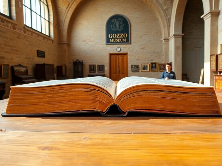 Malta Gozo museum publishes a book that's five metres long