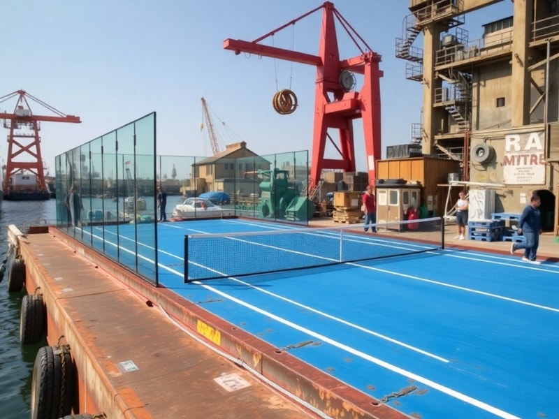 Malta Ship repair company applies for a padel court on barge in Marsa