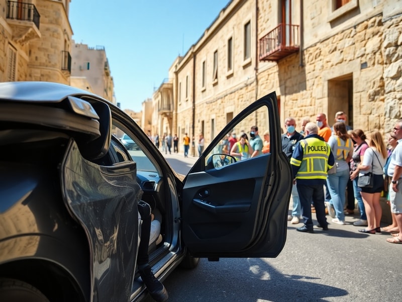 Malta Driver grievously injured in Żebbuġ Mdina Road crash