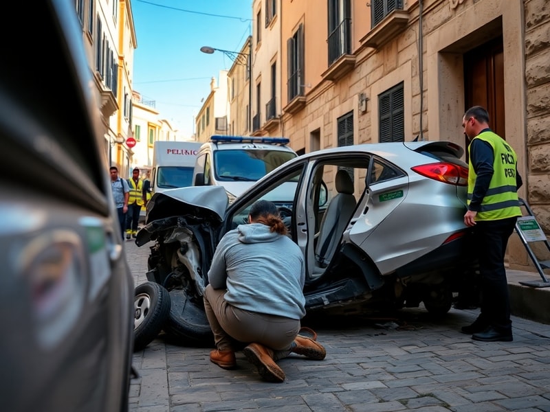 Malta Driver grievously injured in Żebbuġ Mdina Road crash