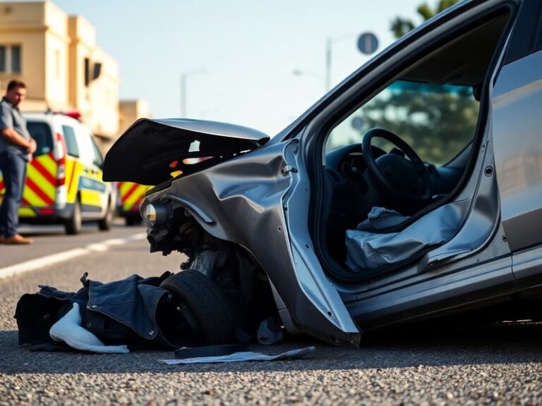 Malta Driver grievously injured in Żebbuġ Mdina Road crash