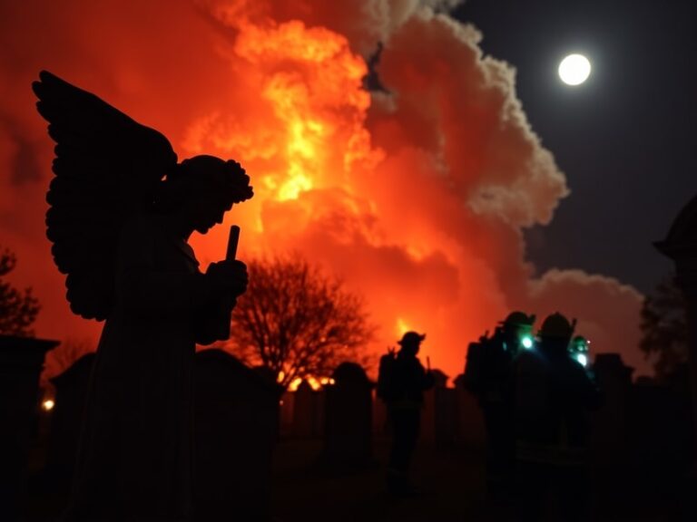 Malta Firefighters tackle blaze adjacent to Addolorata Cemetery