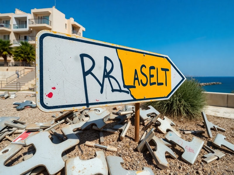 Malta New Mġarr road signs vandalised and stolen within 24 hours of installation