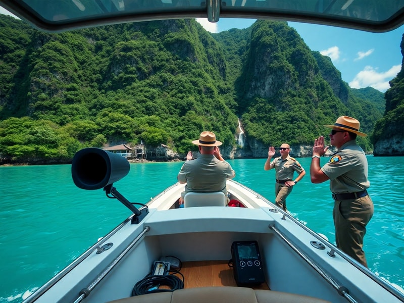 Malta Charter boat ordered out of protected bay after blaring music, shouts - rangers