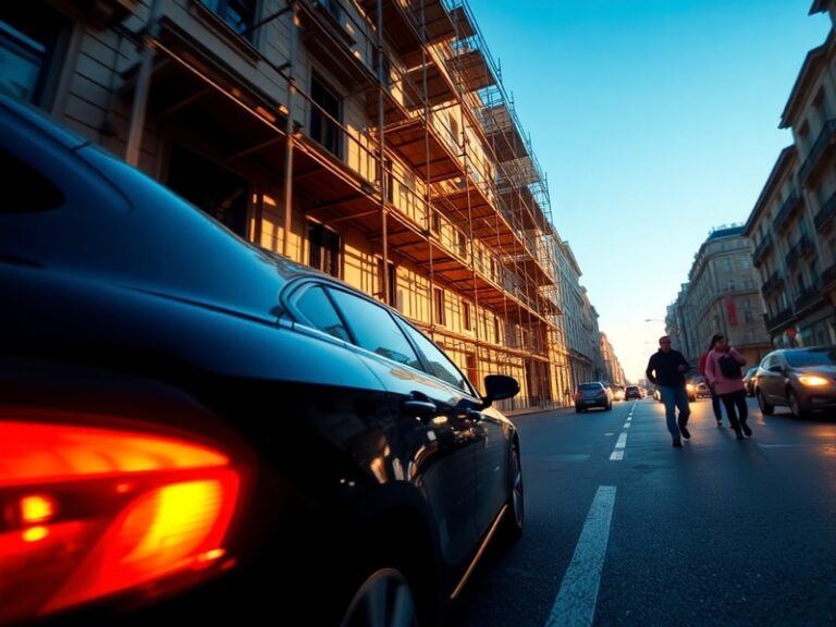Malta Watch the terrifying moment scaffolding smashes in front of car on Gżira street