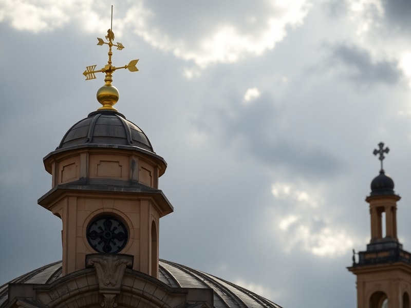 Malta St John's Co-cathedral wind vane restored by MCAST after Storm Harry damage