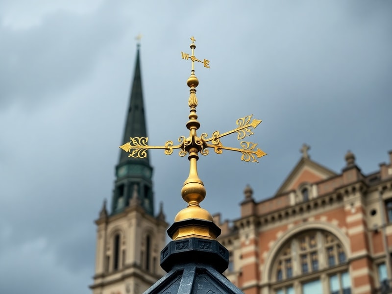 Malta St John's Co-cathedral wind vane restored by MCAST after Storm Harry damage