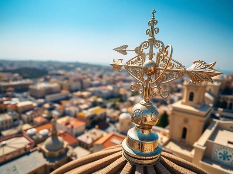 Malta St John's Co-cathedral wind vane restored by MCAST after Storm Harry damage