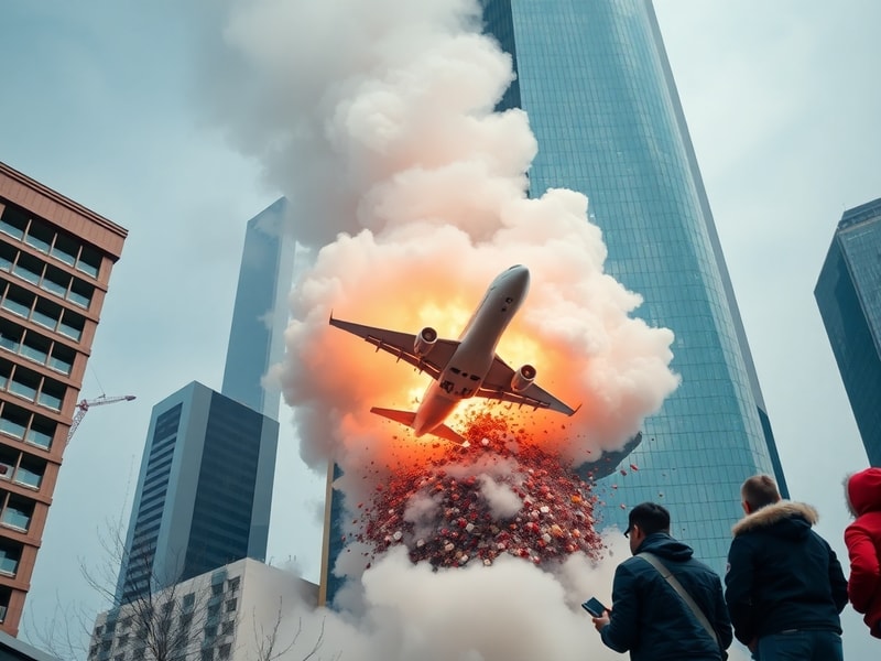 Malta Plane 'crashes' into Beijing's tallest building