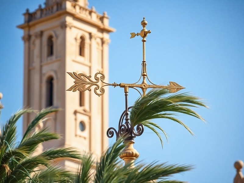 Malta St John's Co-cathedral wind vane restored by MCAST after Storm Harry damage