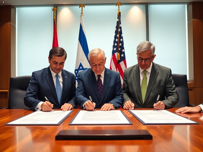 Malta Lebanon, Israel and US sign trilateral framework pact