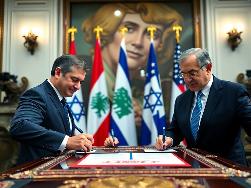 Malta Lebanon, Israel and US sign trilateral framework pact