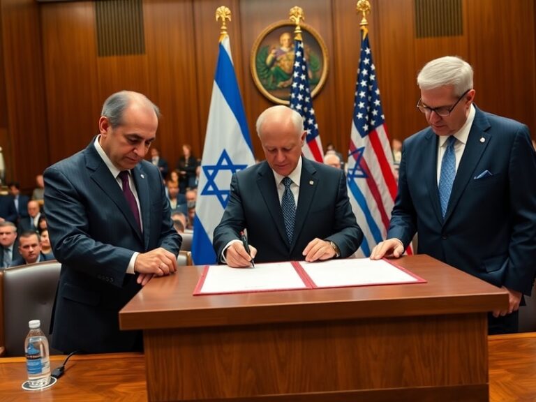 Malta Lebanon, Israel and US sign trilateral framework pact