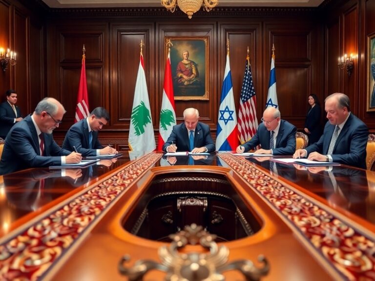 Malta Lebanon, Israel and US sign trilateral framework pact