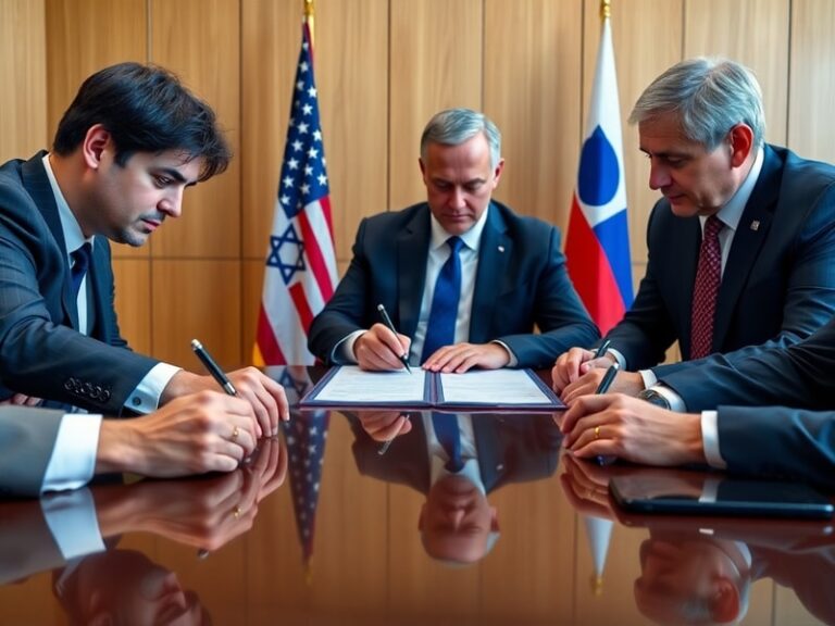 Malta Lebanon, Israel and US sign trilateral framework pact